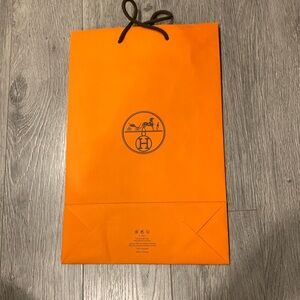 Authentic New Hermes Shopping Bag sz 17/11